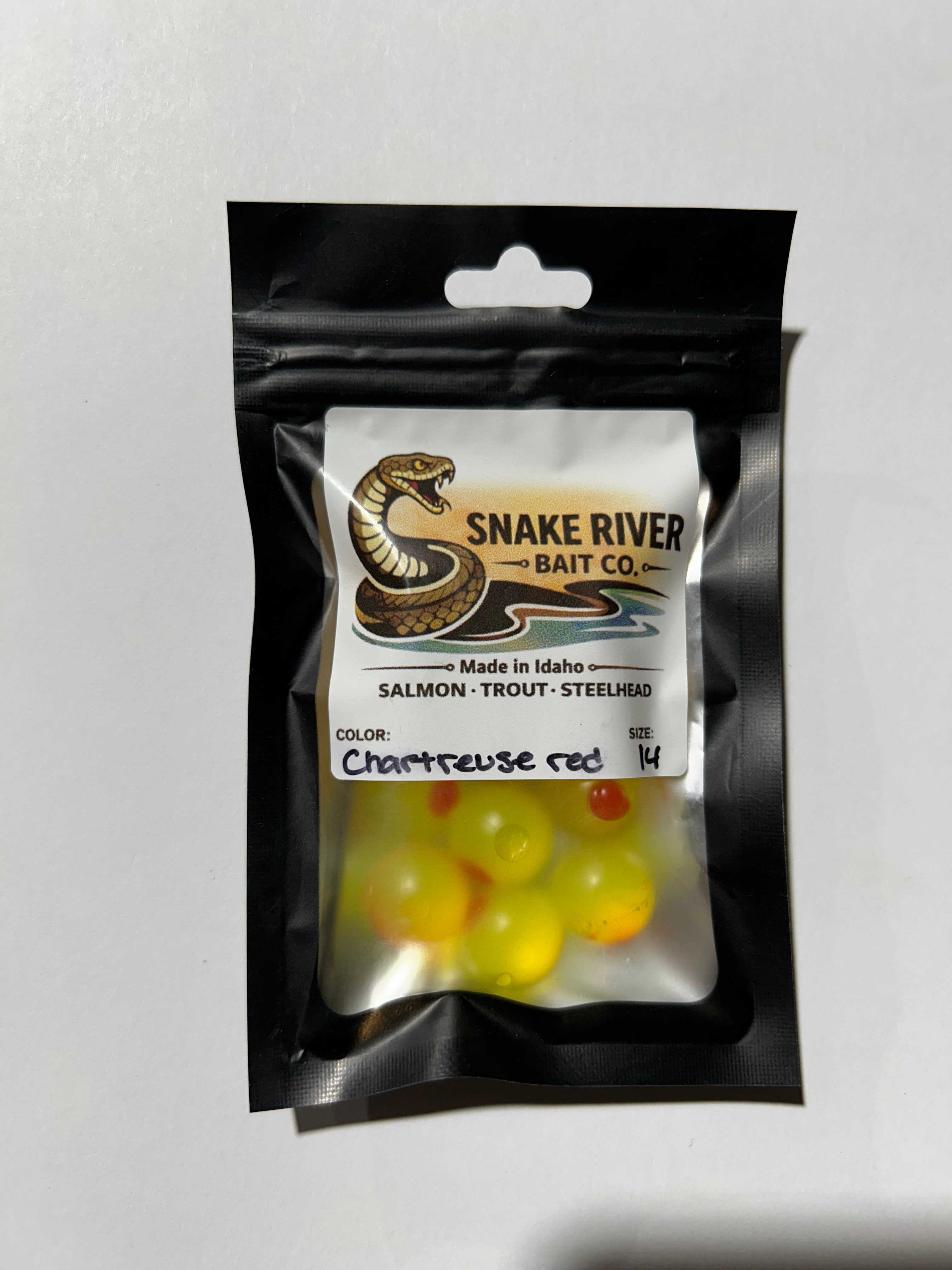 Soft Bead - Chartreuse Red Yolked