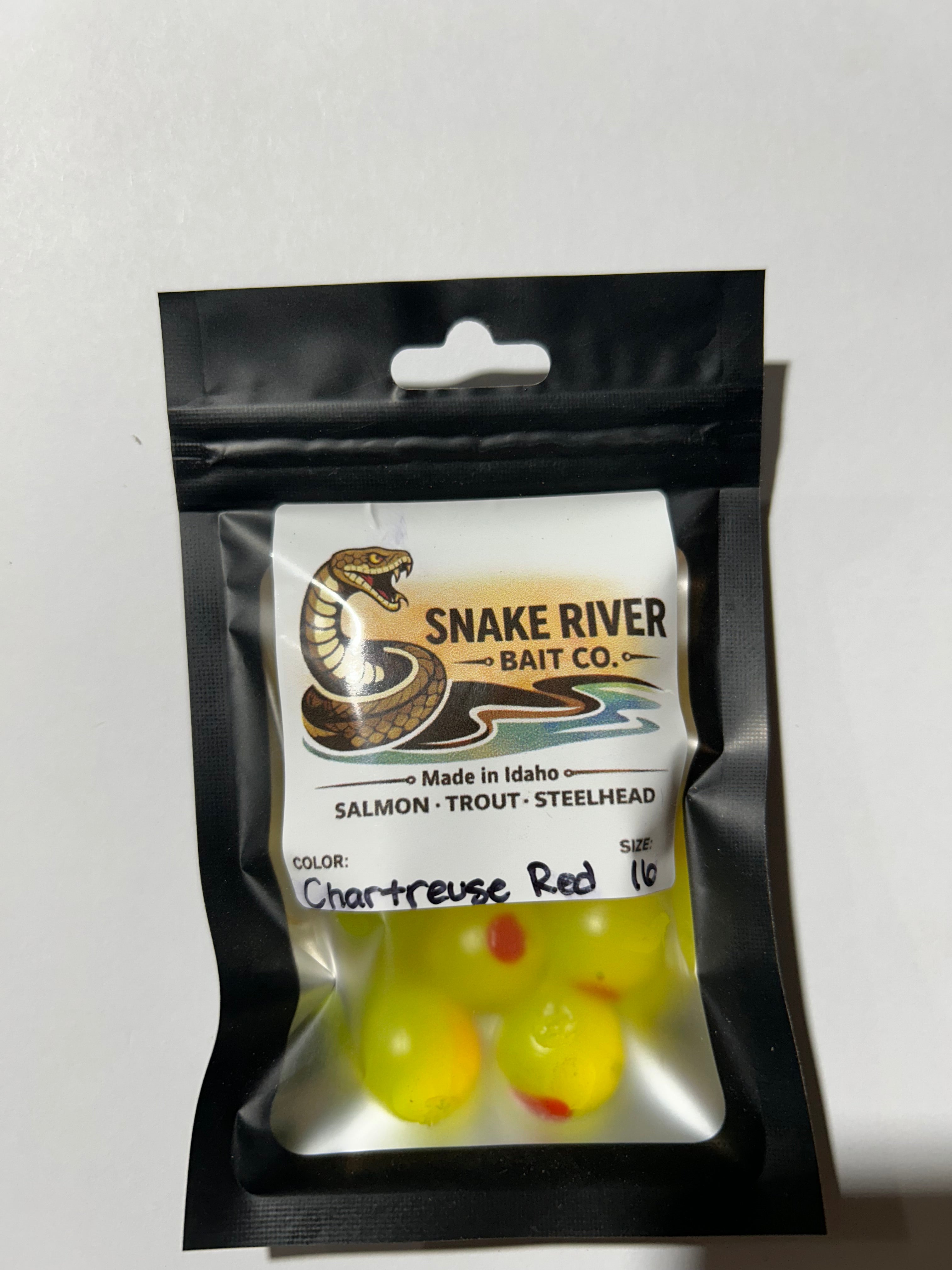 Soft Bead - Chartreuse Red Yolked